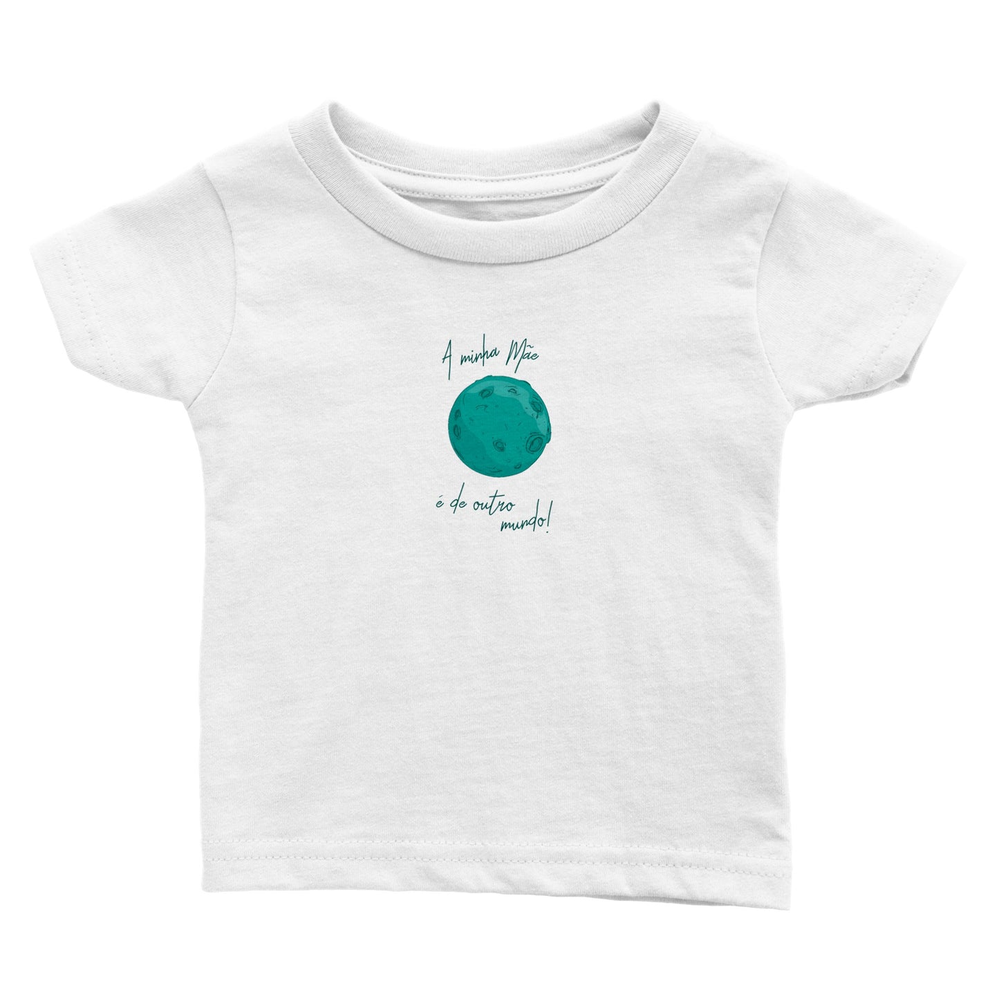 A minha mãe é de outro planeta! - T-shirt de bebé