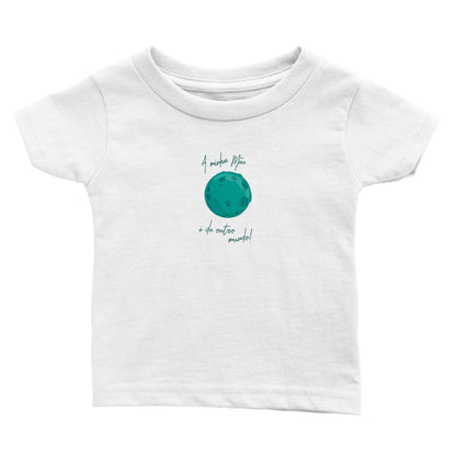 A minha mãe é de outro planeta! - T-shirt de bebé